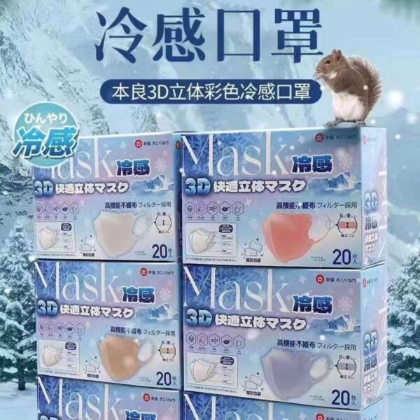 日本本良冷感立體形口罩